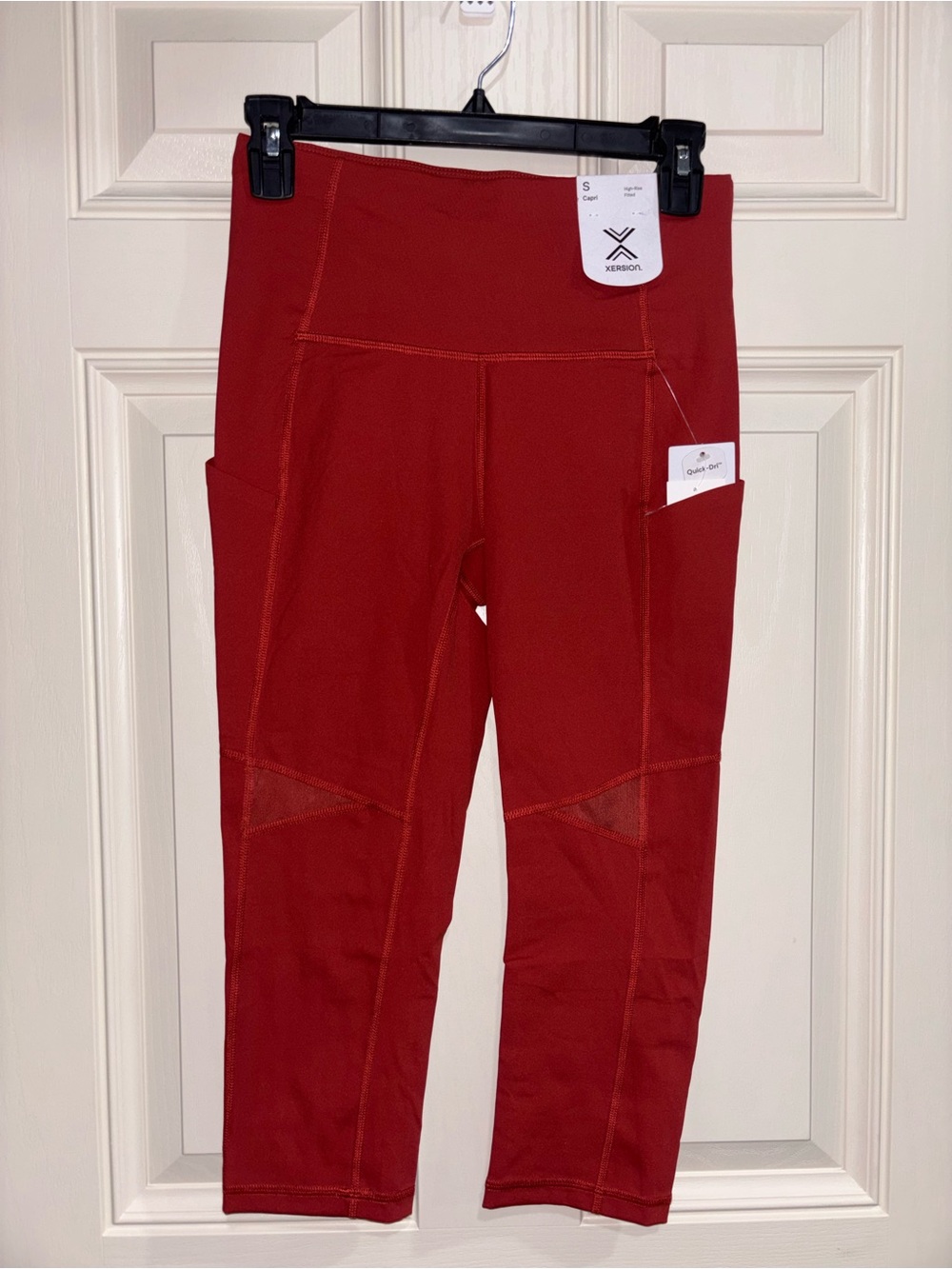 Xersion burnt orange Performance Leggings with Side Pockets